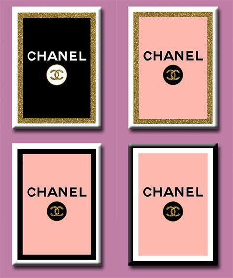 chanel labels free printables